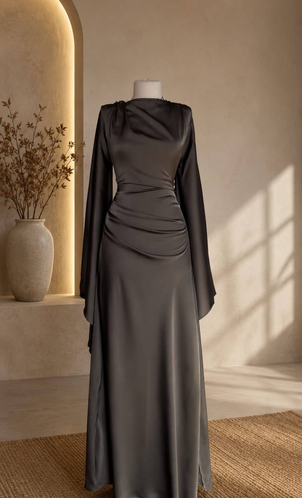 Aurora Silk Maxi Dress